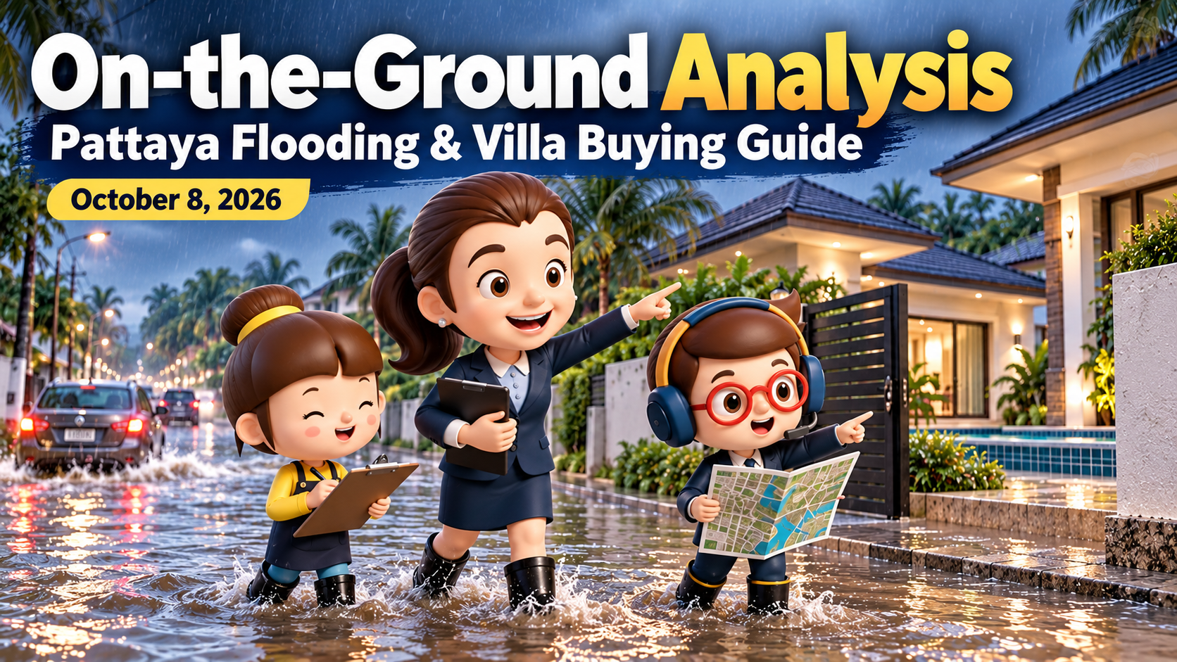 Buying a Villa in Thailand? Check These 6 Flood Risks First | A Due Diligence List for Foreign Buyers After Pattaya's September Rains