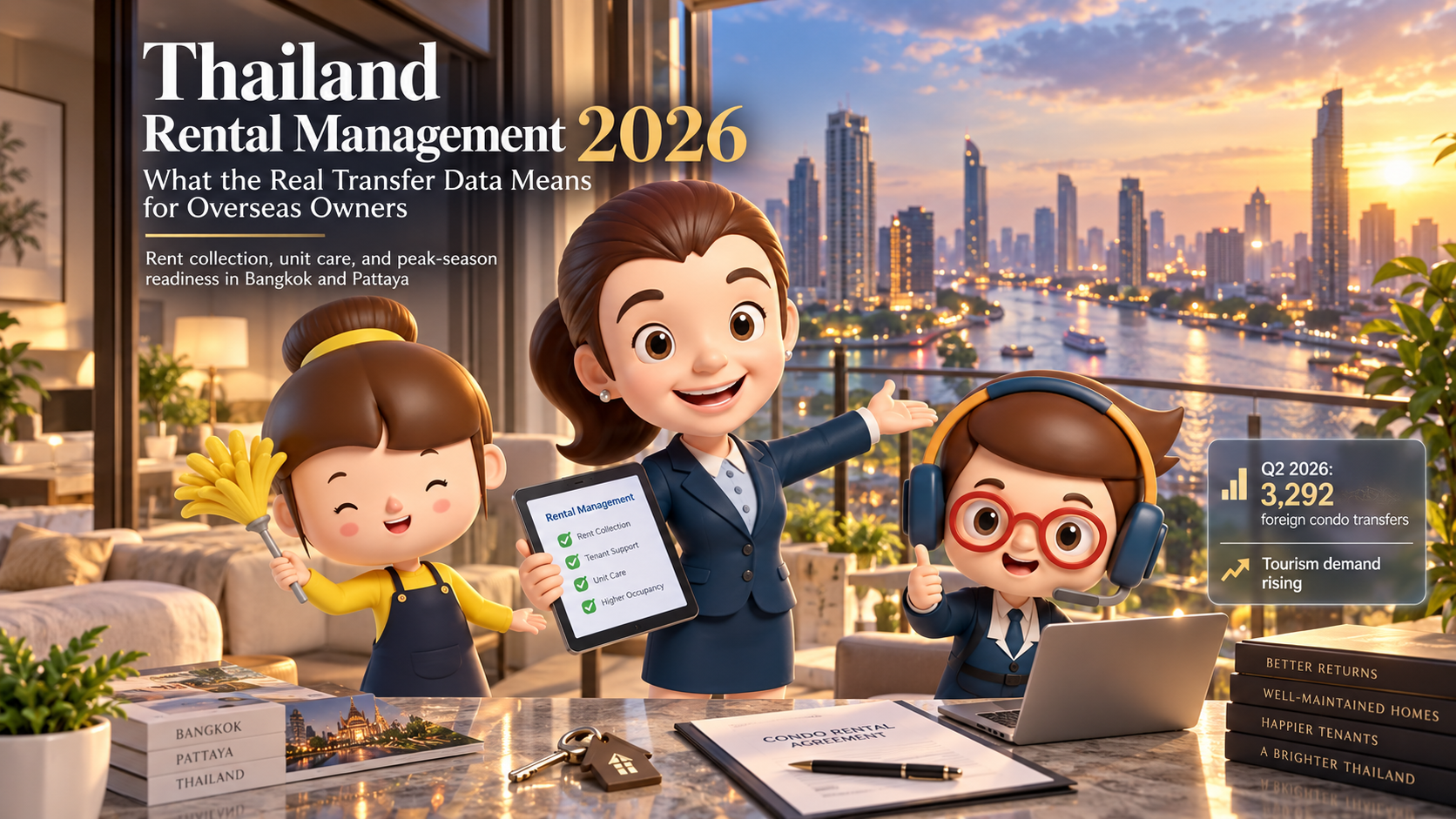 2026年Q2外国人公寓过户量价双增，中国买家全球第一：海外业主该如何安全委托收租？
