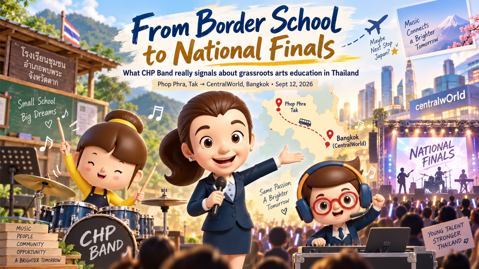 泰国边境社区学校乐队晋级全国十二强：一个小新闻，如何反映泰国基层教育生态